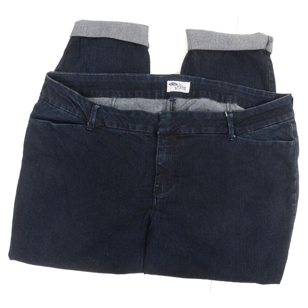 Y2K‎ Old Navy Diva Daisy Dark Wash Denim Jeans Women's 16R
